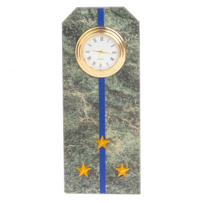 Часы "Погон старший лейтенант ФСБ, ФСО" камень змеевик