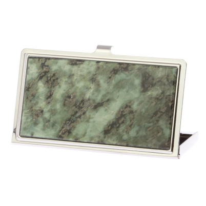 Карманная визитница из камня офит