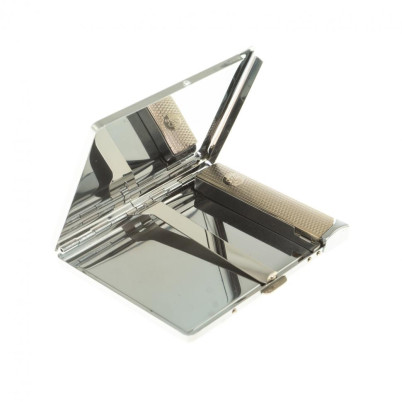 Портсигар на 10 сигарет с зажигалкой камень зеленый апатит