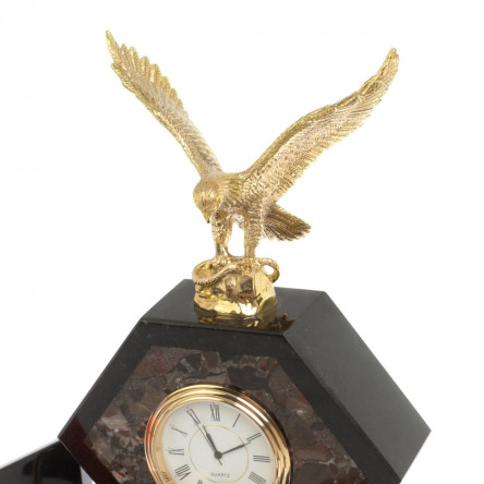 Настольный набор "Орел" из конгломерата с бюваром и лотком А4