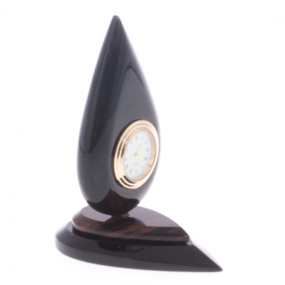 Часы &quot;Капля нефти&quot; из черного обсидиана