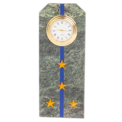 Часы "Погон капитан ФСБ, ФСО" камень змеевик