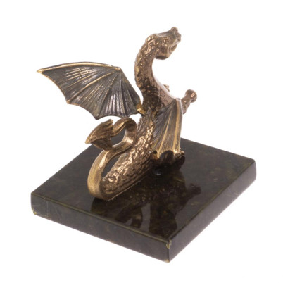 Статуэтка из бронзы &quot;Дракон с крыльями&quot; 5х5х6 см