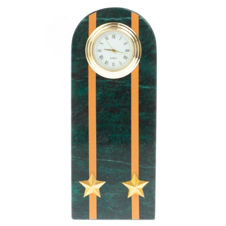 Часы "Погон подполковник  МЧС" камень змеевик