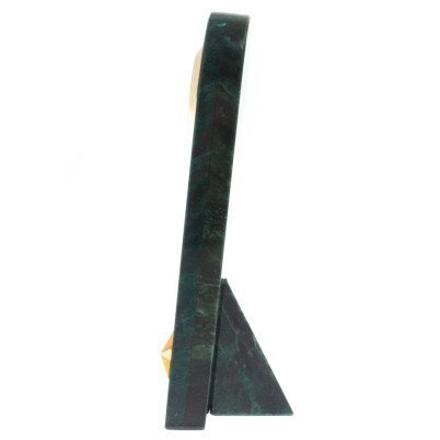 Часы &quot;Погон подполковник  МЧС&quot; камень змеевик