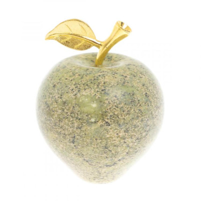 Сувенир &quot;Яблоко&quot; из змеевика 7х7х9 см