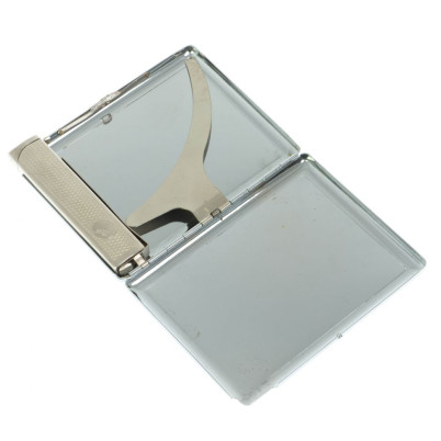 Портсигар 10 сигарет с зажигалкой камень нефрит