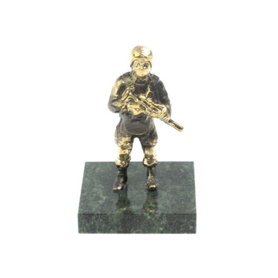 Статуэтка &quot;Солдат-спецназовец&quot; из бронзы