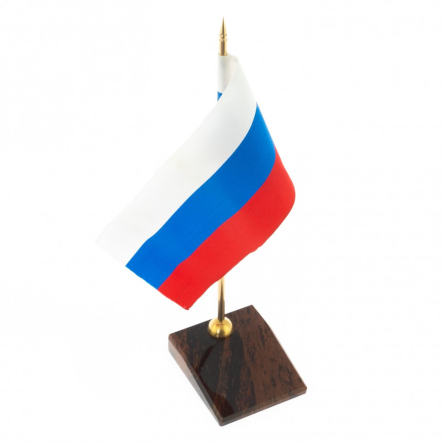 Флагшток скошенный из коричневого обсидиана 6,5х7,7х28 см