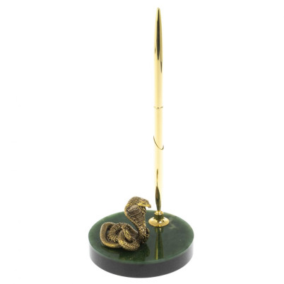 Сувенир &quot;Кобра&quot; с ручкой на нефрите