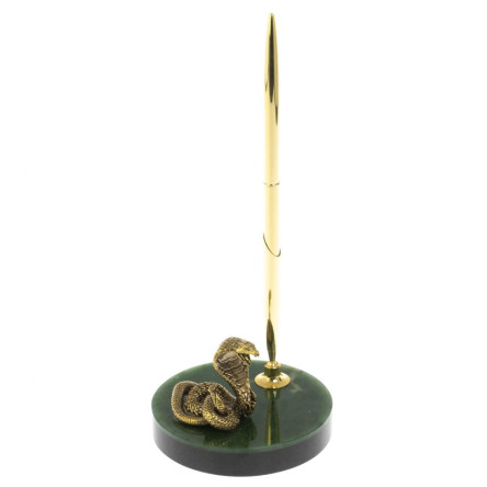 Сувенир "Кобра" с ручкой на нефрите