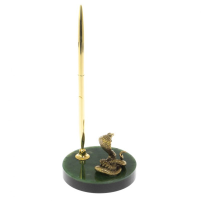 Сувенир &quot;Кобра&quot; с ручкой на нефрите