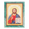 Икона настенная Спаситель из змеевика 14х18х1,2 см
