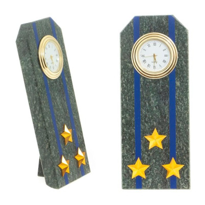 Часы "Погон полковник ФСБ, ФСО" камень змеевик