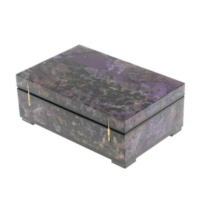 Шкатулка из чароита 11,5х7,5х4,5 см