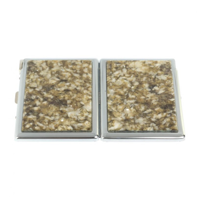 Портсигар на 10 сигарет с зажигалкой камень жельбертит