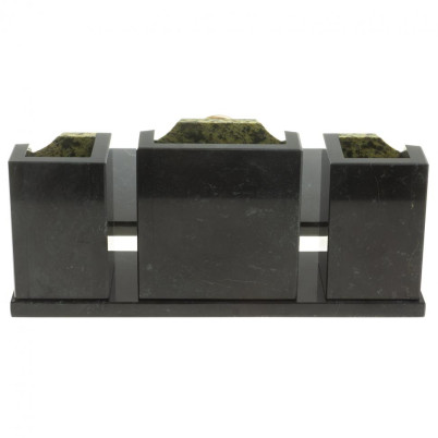 Настольный набор из змеевика &quot;Грани&quot; с гербом РФ