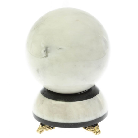 Шар "Антистресс" 13 см на подставке камень мрамор 13х13х19 см