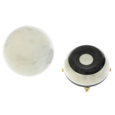 Шар "Антистресс" 13 см на подставке камень мрамор 13х13х19 см