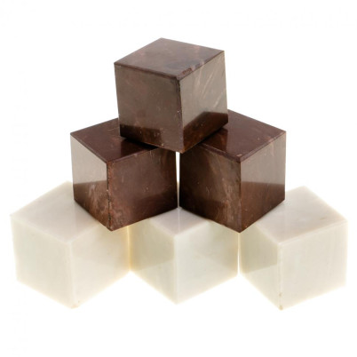 Камни для виски 6 кубиков микс лемезит, мрамор