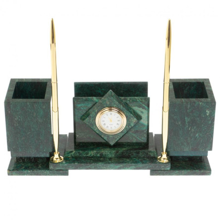 Настольный набор "Офисный" змеевик