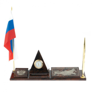 Мини-набор &quot;Карта-пирамида&quot; коричневый обсидиан