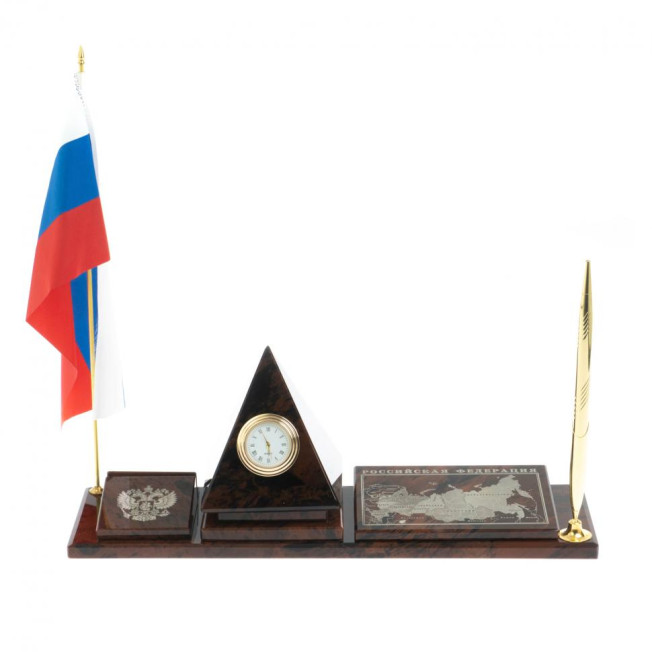 Мини-набор "Карта-пирамида" коричневый обсидиан