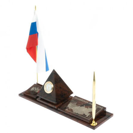 Мини-набор "Карта-пирамида" коричневый обсидиан