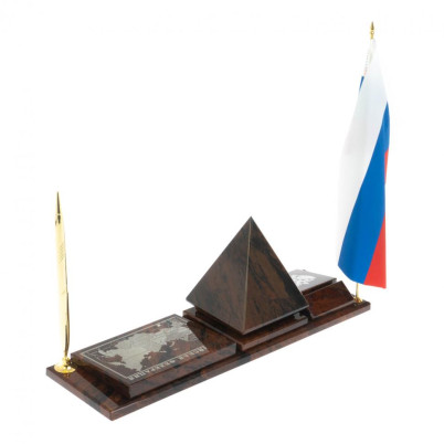 Мини-набор &quot;Карта-пирамида&quot; коричневый обсидиан