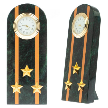 Часы "Погон полковник МЧС" камень змеевик