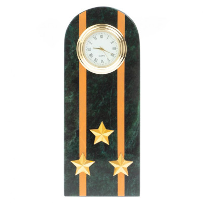 Часы &quot;Погон полковник МЧС&quot; камень змеевик