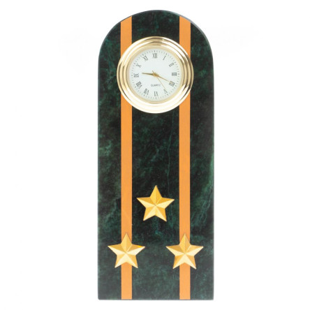 Часы "Погон полковник МЧС" камень змеевик