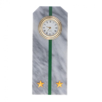 Часы "Погон лейтенант ПС ФСБ" из мрамора