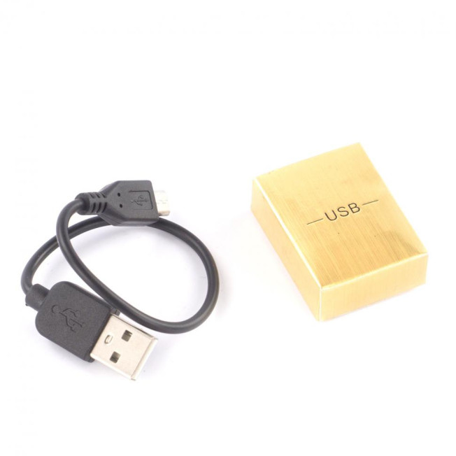 Электронная зажигалка из лазурита с зарядкой от USB