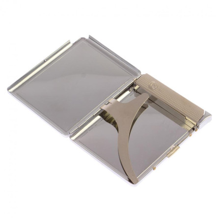 Портсигар 10 сигарет с зажигалкой камень флюорит