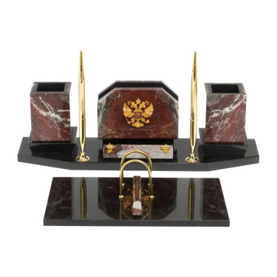 Настольный набор &quot;Герб России&quot; из креноида