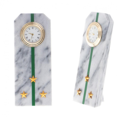 Часы "Погон старший лейтенант ПС ФСБ" из мрамора