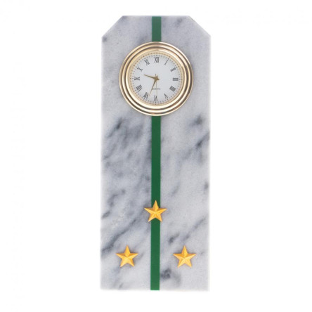 Часы "Погон старший лейтенант ПС ФСБ" из мрамора