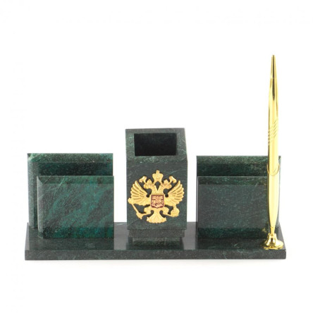 Письменный прибор "Менеджер" из змеевика