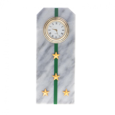 Часы "Погон капитан ПС ФСБ" из мрамора