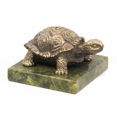Сувенир из бронзы и змеевика &quot;Черепаха&quot;