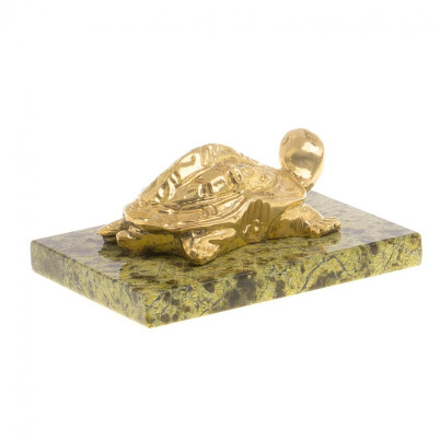 Сувенир из бронзы и змеевика &quot;Черепаха&quot;