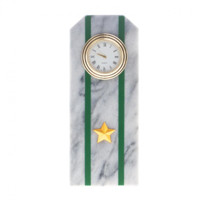 Часы "Погон майор ПС ФСБ" из мрамора