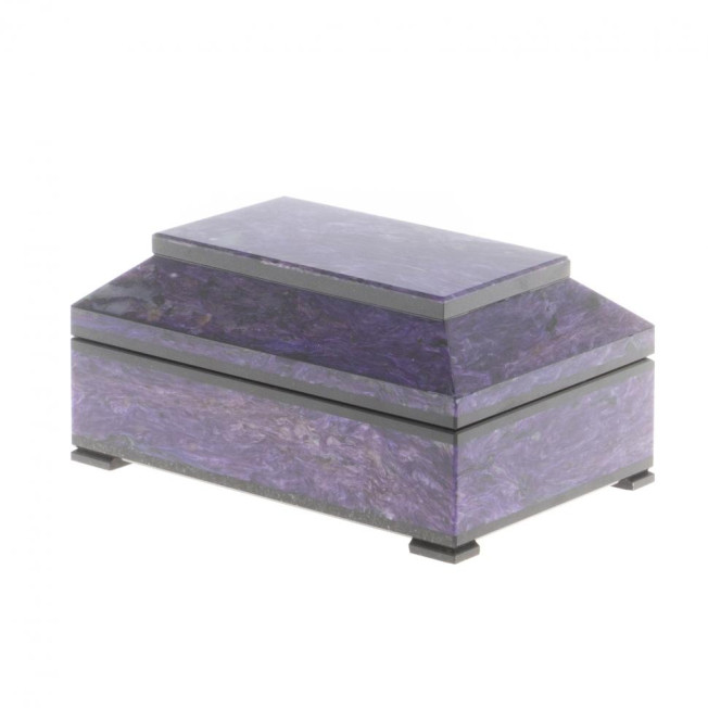 Ларец из чароита "Симфония" 14х9х6,5 см