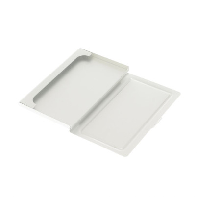 Карманная визитница со змеевиком цвет серебро