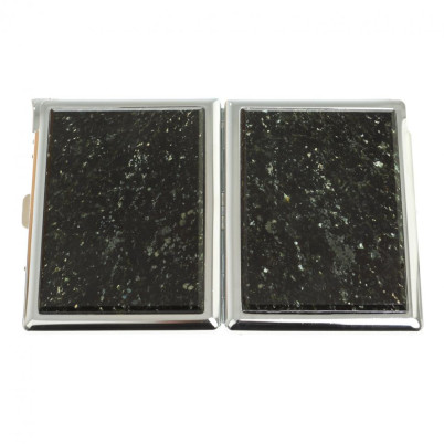 Портсигар на 10 сигарет с зажигалкой камень мусковит