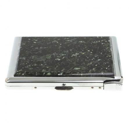 Портсигар на 10 сигарет с зажигалкой камень мусковит