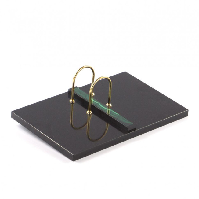 Письменный прибор "Орел" из малахита 7 предметов