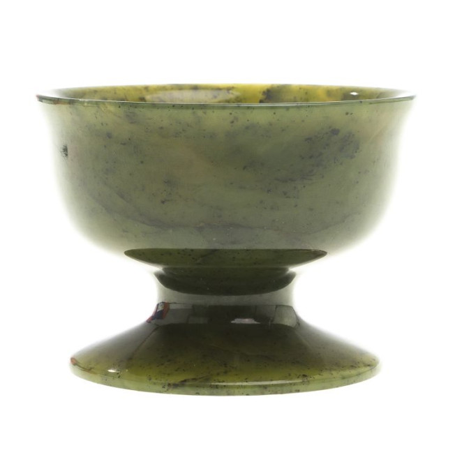 Пиала малая на ножке из нефрита 50 мл 7х7х5 см