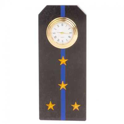 Часы "Погон капитан Авиации ВМФ" из змеевика